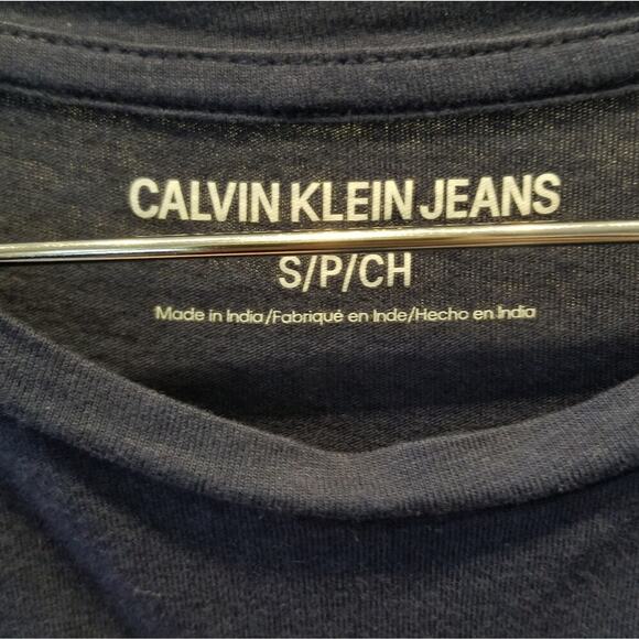 Calvin Klein Jeans Blue Long Sleeve T-Shirt Size S - Picture 3 of 5